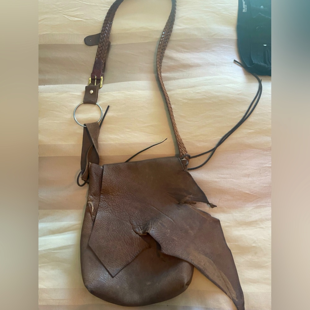 Super cool artisan purse - very boho vibe - made from cow leather